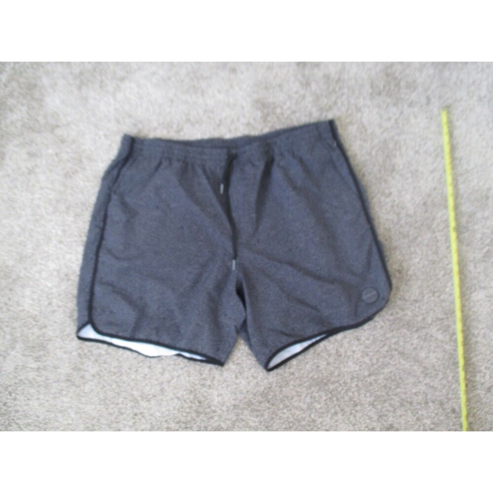 DIXXON Shorts Mens 2XXL grey pattern athletic quick dry shorts nylon spandex